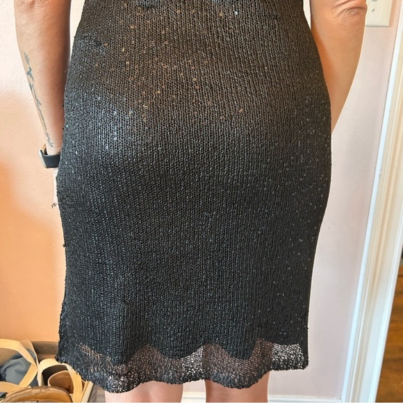 Sequin Knit Dress with Slip - Picture 10 of 10